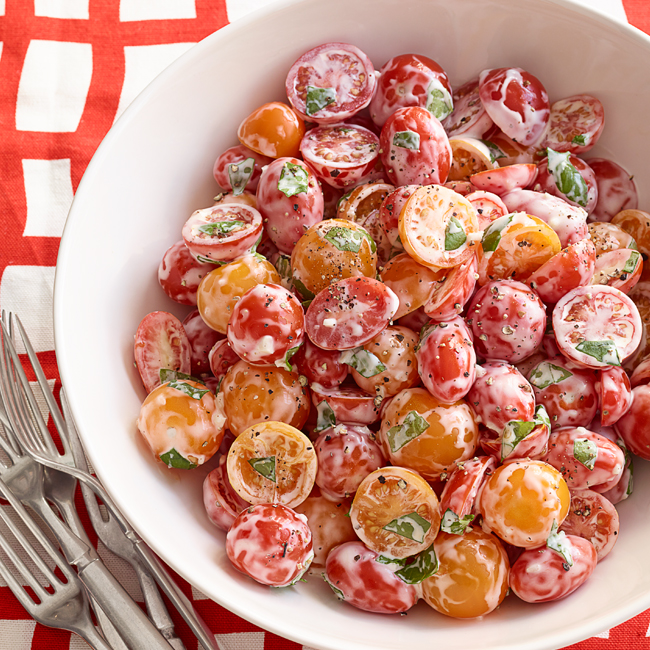 Cherry Tomato Basil Salad